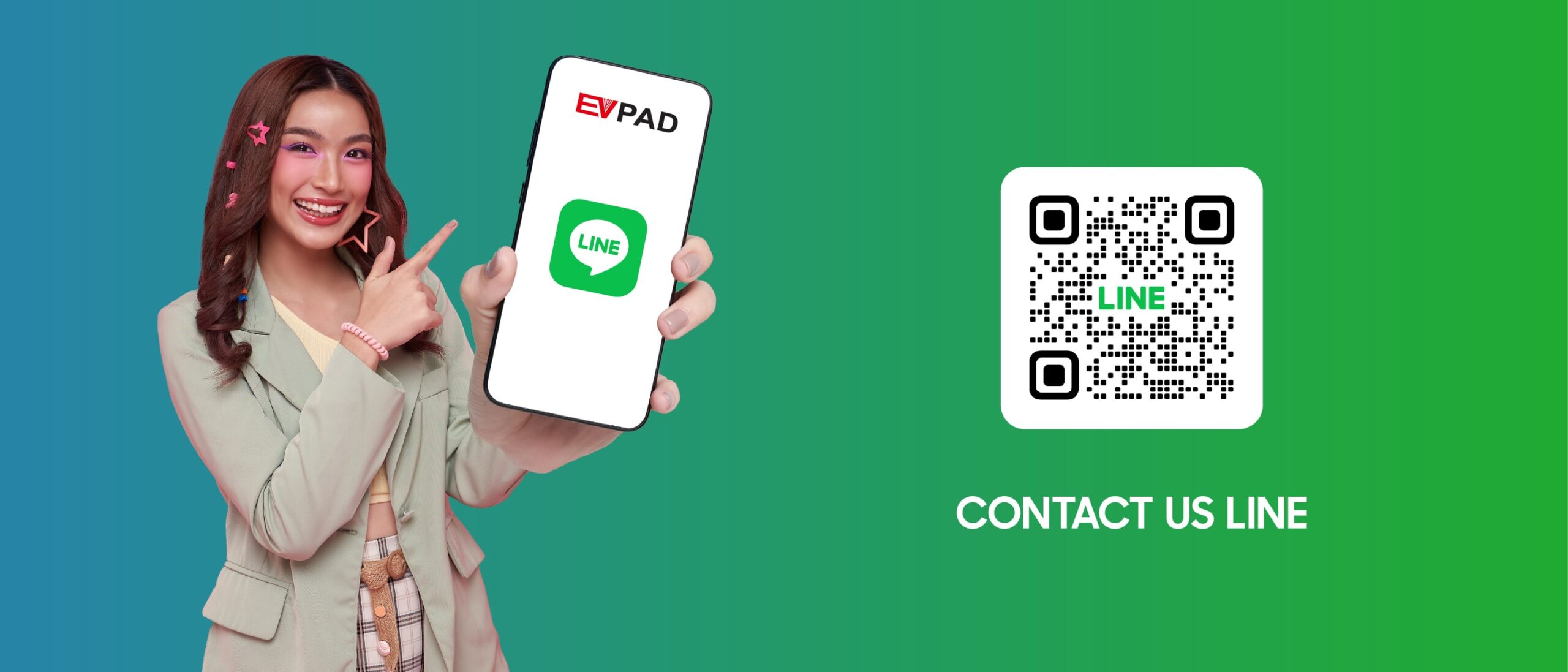 EVPAD 銷售經理 Line 聯繫方式二維碼展示圖